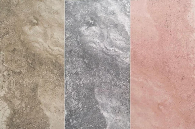 Dolomitic Travertine · Bedruckter flexibler Stein